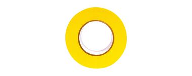 Aramsco 72 mm x 55 m x 7.5 mil Pressure Sensitive Yellow Poly Film Tape, large image number 1