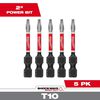 Milwaukee SHOCKWAVE 2 in. T10 Impact Driver Bits 5PK, small image number 1