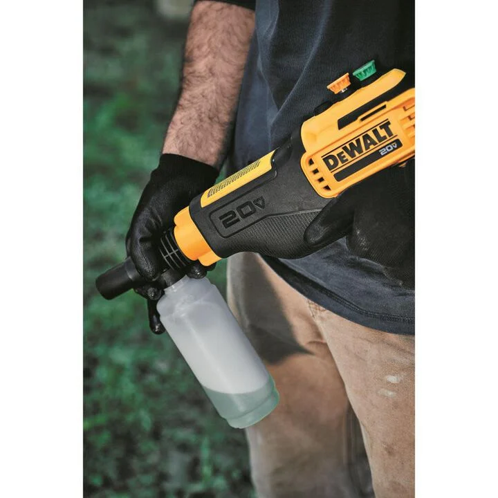 DEWALT 20V Max 550 PSI 1.0 GPM Battery Powered Cold Water Power Cleaner with 4 Spray Nozzles Bare Tool, large image number 12