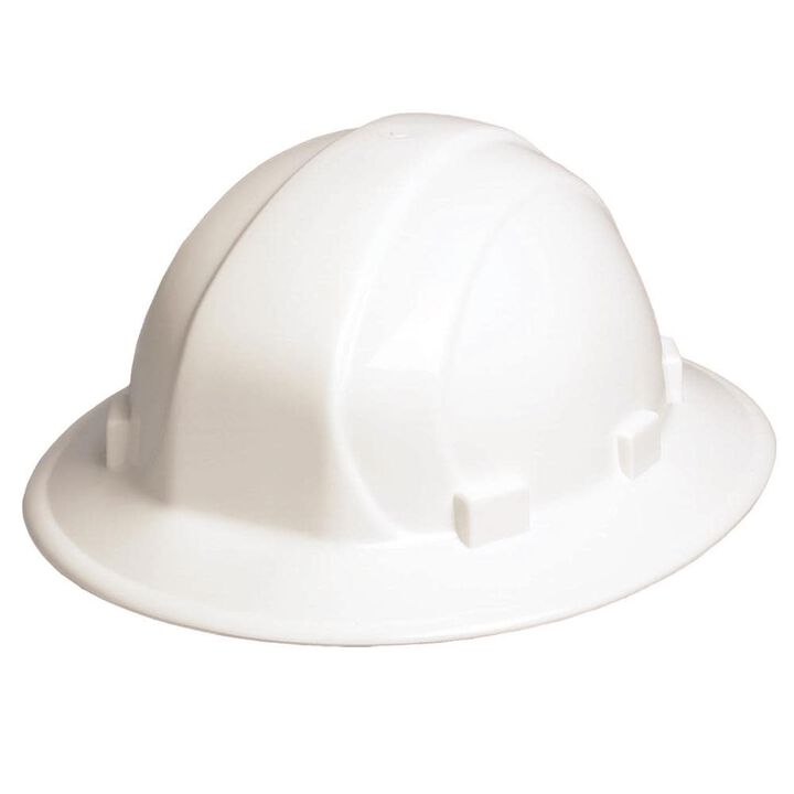 Delta Plus Omega II Full Brim 6 Pt Ratchet Suspension White