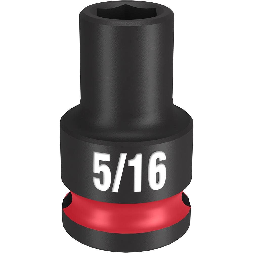 Milwaukee Impact Socket 3/8in Drive 5/16in Standard 6 Point, large image number 1