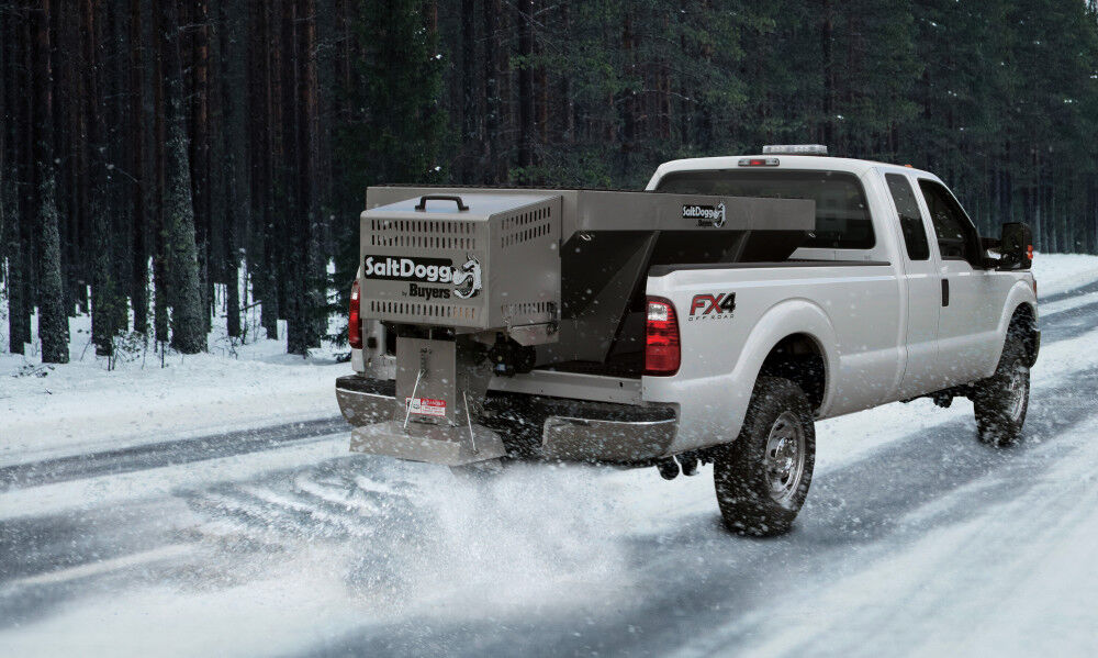 Buyers Products Company SaltDogg 8ft 2.0 Cubic Yard Gas Stainless Steel