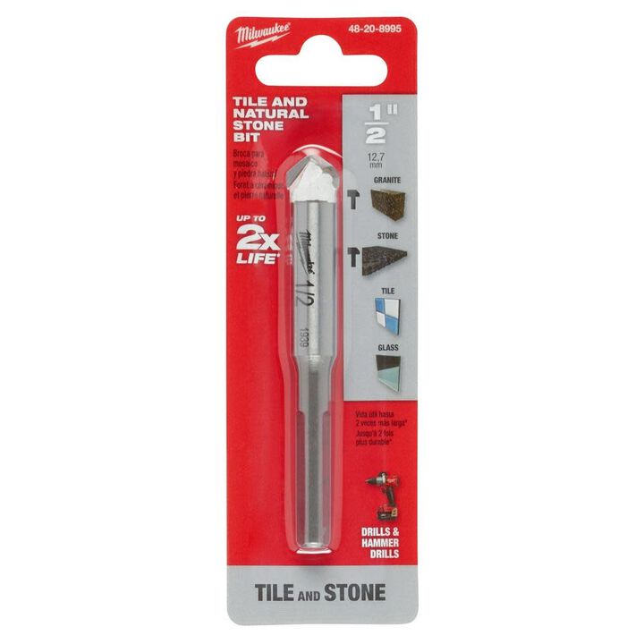 Milwaukee 1/4inch Tile and Natural Stone Bit, large image number 7