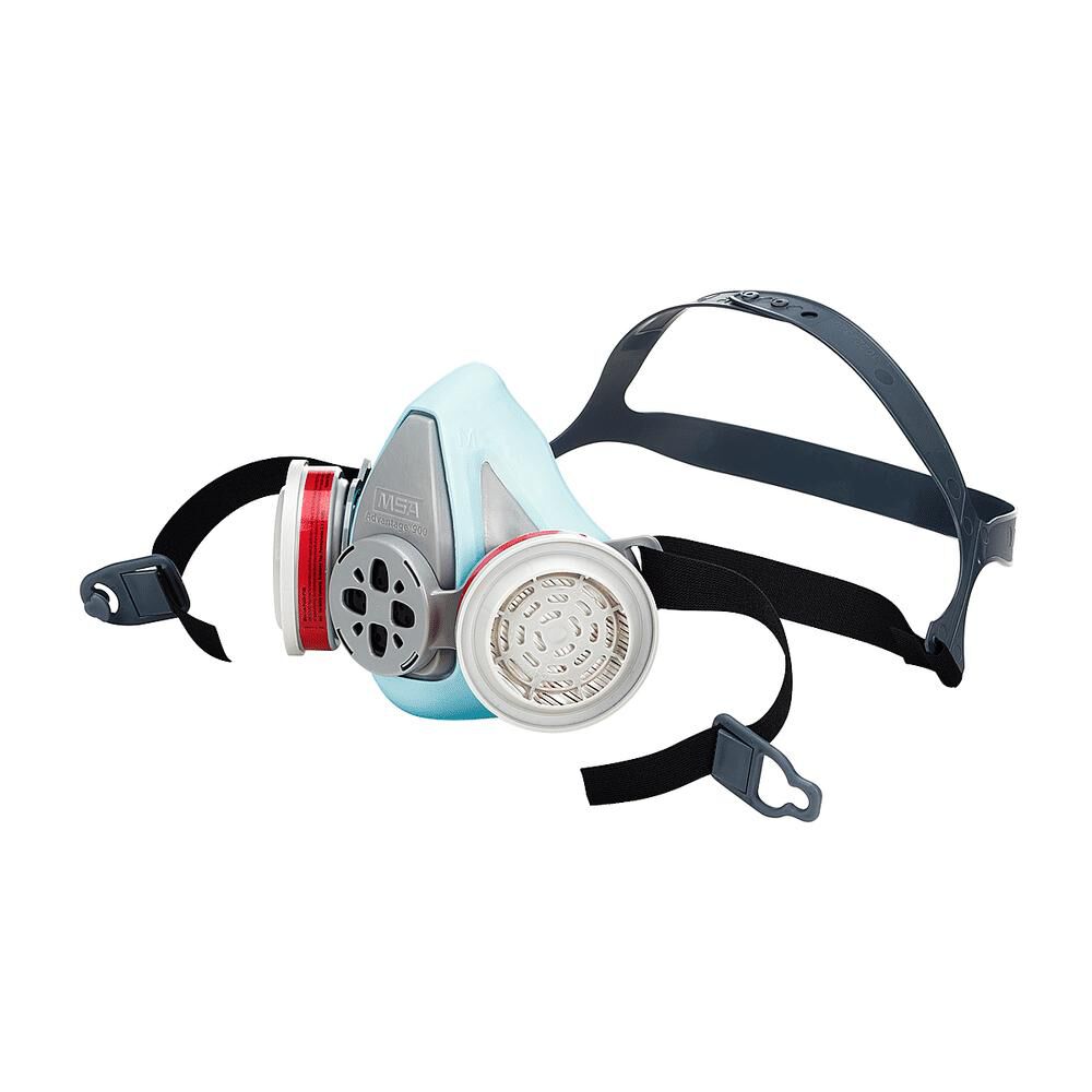 MSA Safety Works Advantage 900 Elastomeric Half-Mask Respirator, Blue, Large, large image number 3