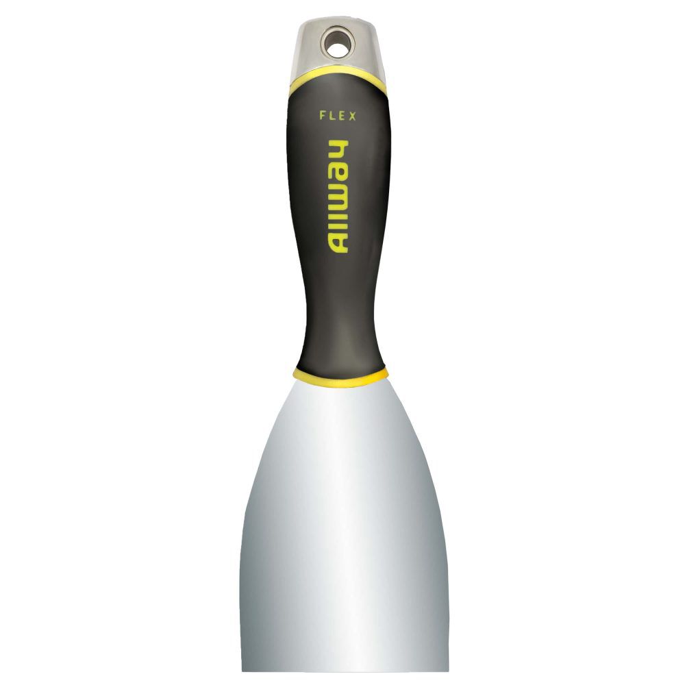 Allway Tools 3In Flex Soft Grip Carbon Bl Scraper With Hammer End - Labelled