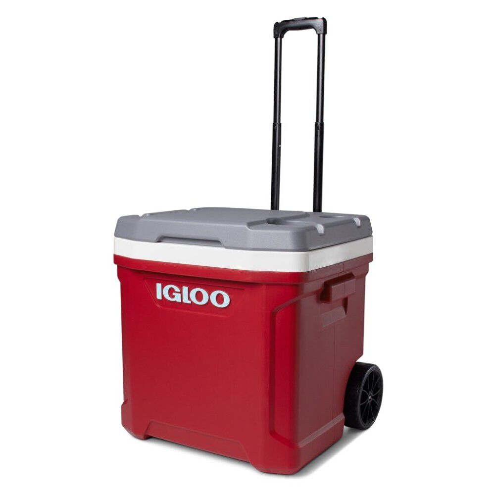 Igloo Latitude 60 Roller Cooler Industrial Red/Meteorite 60qt, large image number 1