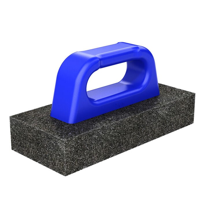 Bon Tool 8 x 3-1/2 x 3/4 Inch 20 Grit Non-Fluted Rub Brick with Plastic Handle