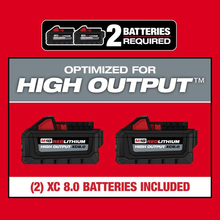 Milwaukee M18 FUEL 17 inch Dual Battery String Trimmer Kit, large image number 10