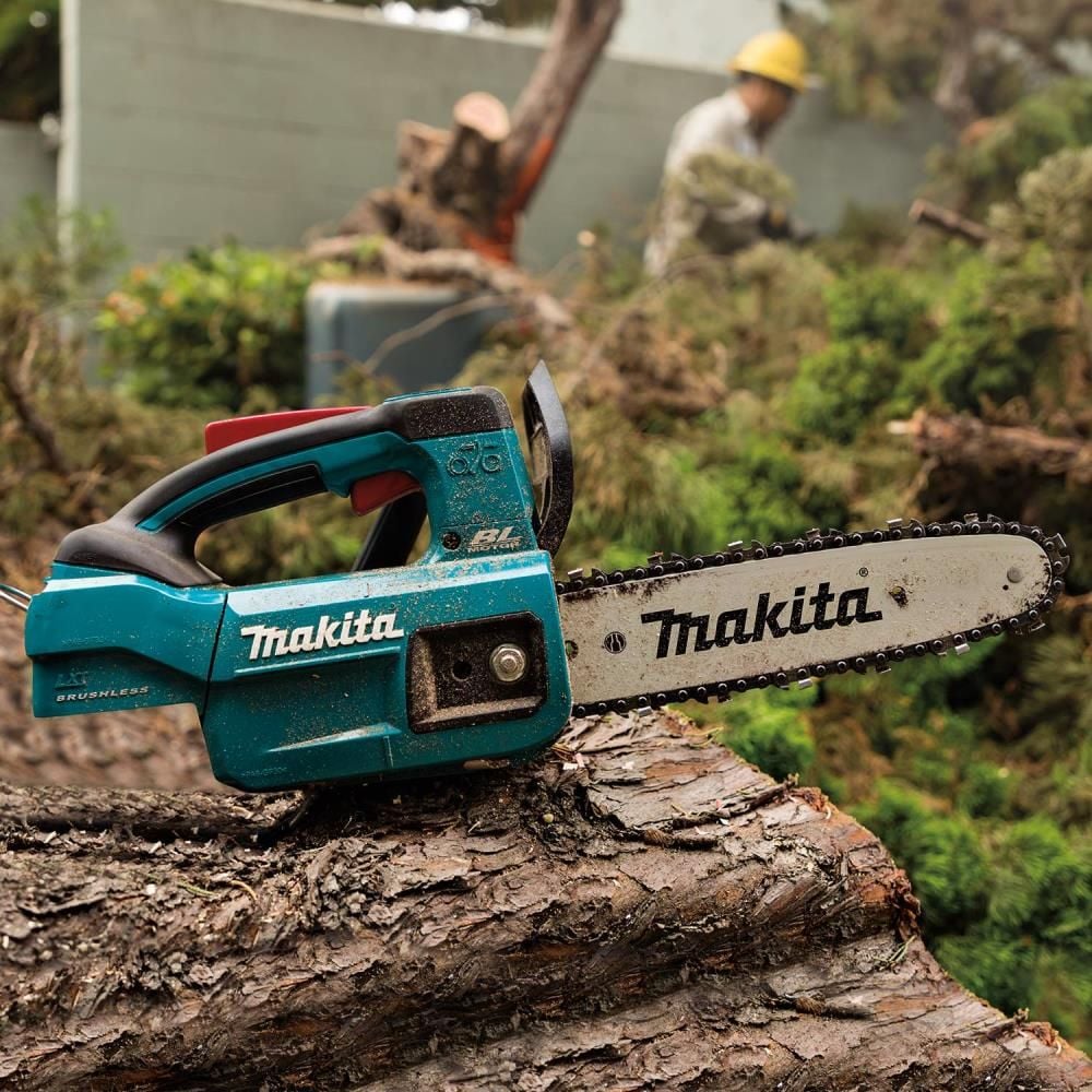 Makita 18V LXT Lithium-Ion Brushless Cordless 10in Top Handle Chain Saw (Bare Tool), large image number 8