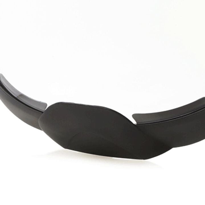 Sellstrom Multi-Purpose Single Crown Face Shield with Ratchet Headgear and Chin Guard Clear Polycarbonate Window Anti-Fog Coating Black Crown, large image number 3