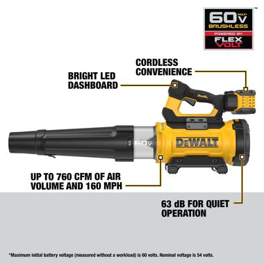 DEWALT 60V Max Premium Blower Kit, large image number 2