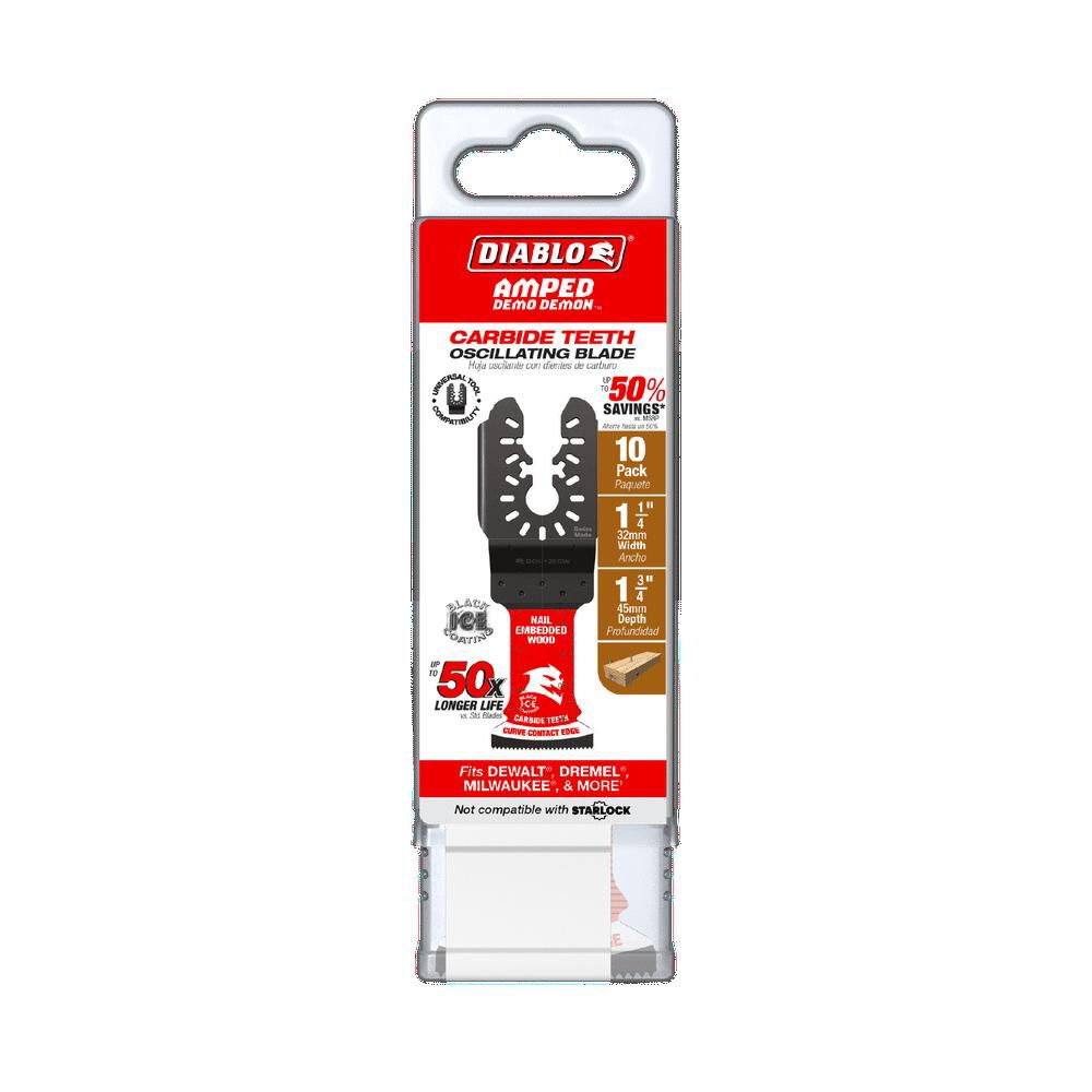 Diablo Tools 1-1/4in AMPED Carbide Teeth Oscillating Blades for Nail-Embedded, large image number 5