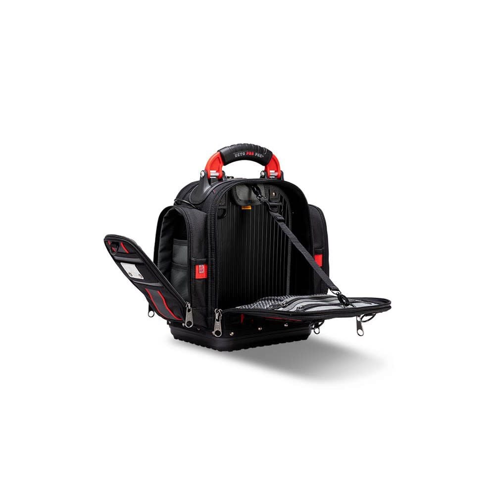 Veto Pro Pac 40 Lbs Zippered Compact Service Tool Bag, Black/Red, large image number 13