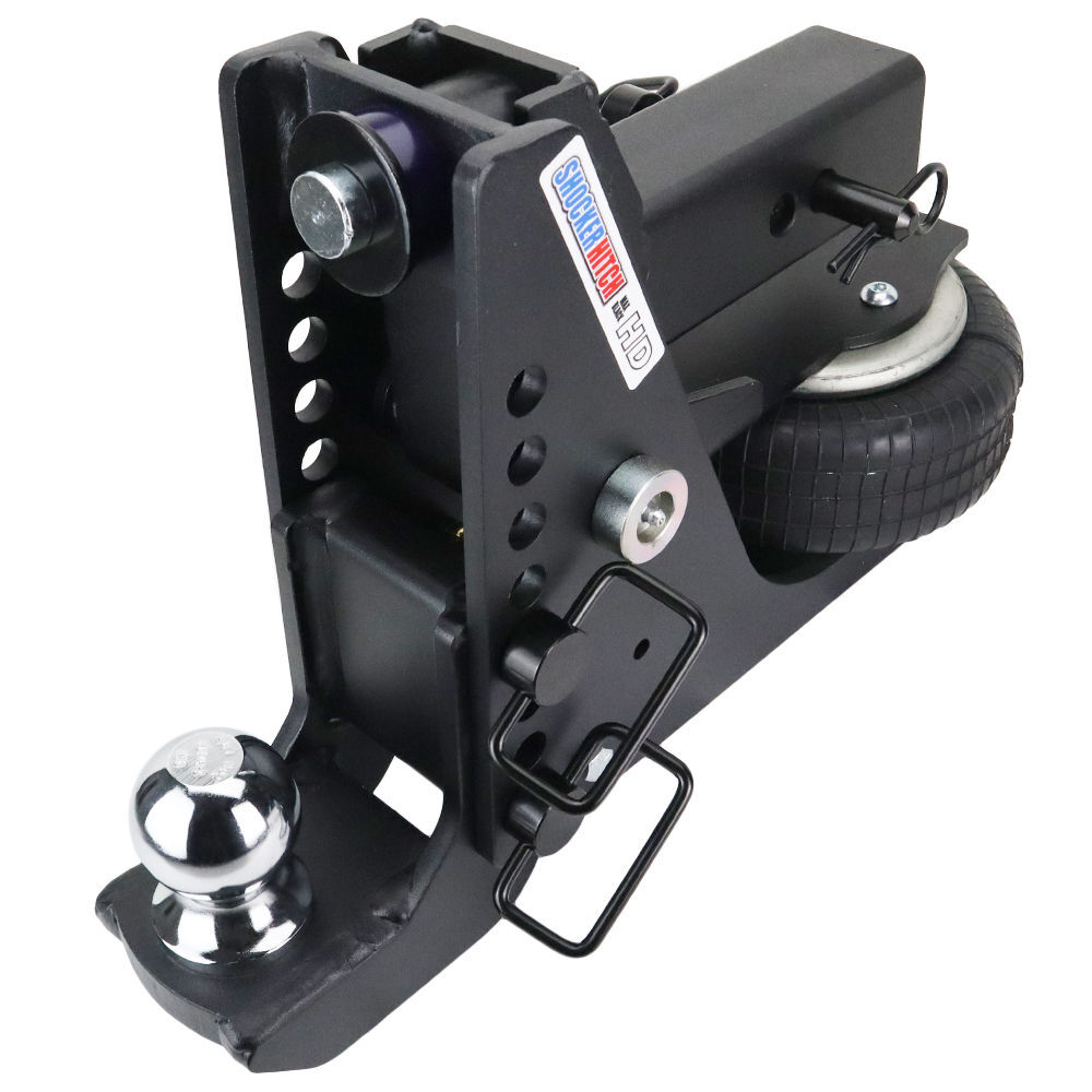 Shocker Hitch HD 20K Max Black 2.5 Inch Air Receiver Hitch & Drop Ball Mount 2-5/16 Inch Hitch Ball, large image number 2