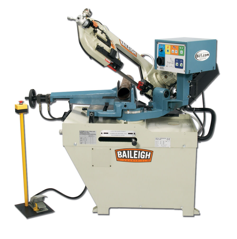 Baileigh BS-260SA-Dual Mitering Semi-Auto Bandsaw, large image number 1