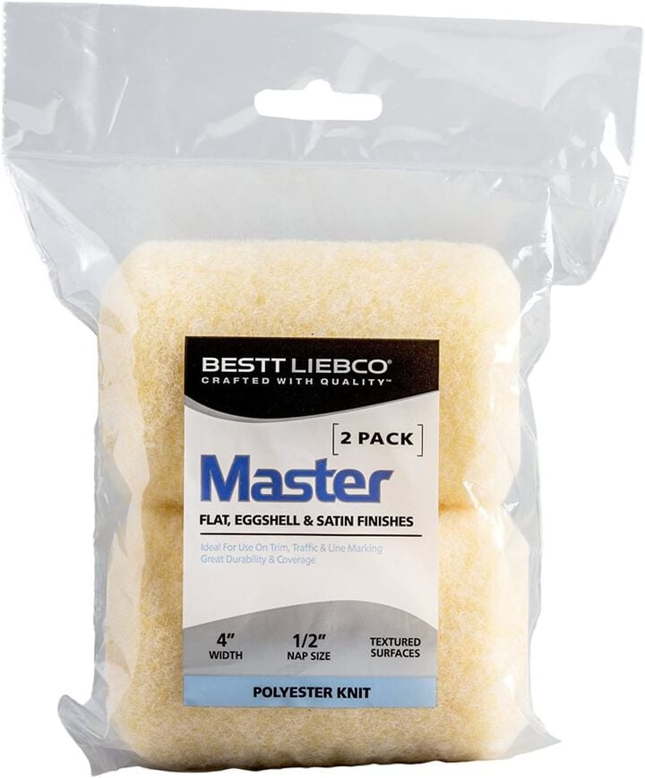 Krylon Bestt Liebco 4 x 1/2 Inch Trim and Traffic Roller Refill, 2 Pieces