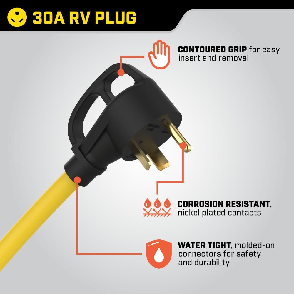 Champion Power Equipment RV Generator Power Cord 30 Amp 30', large image number 15