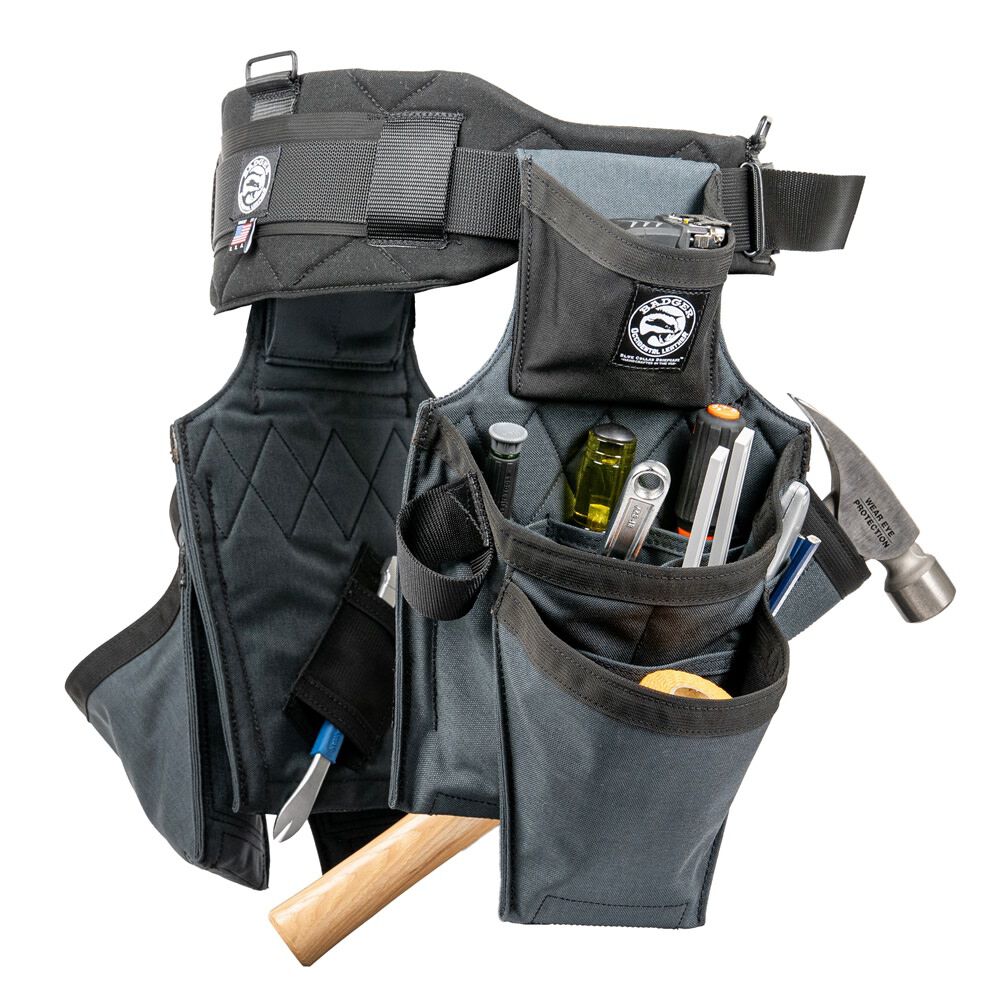 Badger Tool Belts Side-By-Side Framer Tool Belt Set, Gunmetal, large image number 4