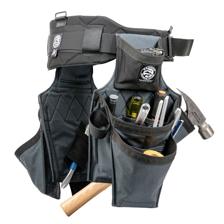 Badger Tool Belts Side-By-Side Framer Tool Belt Set, Gunmetal, large image number 3