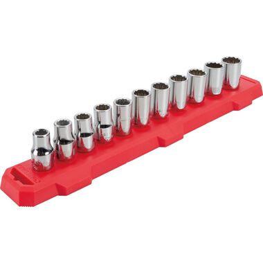 CRAFTSMAN 1/2-in Drive Metric 12 Point Socket Set, 11pc