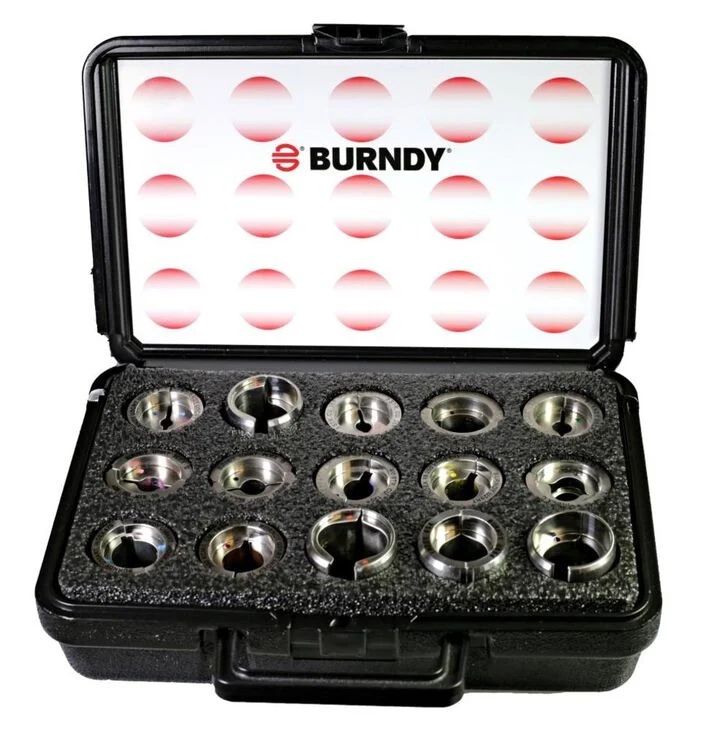 Burndy 12-Ton U Style Butting Twin Dies Lug Crimping Tool Dies