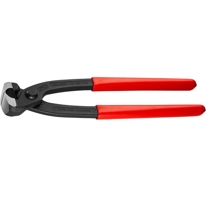 Knipex 8-3/4 Inch Ear Clamp Pliers with Plastic Handle