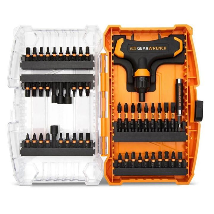 GEARWRENCH Promotional 1/4 Inch Hex Micro Bit Set with Ratcheting T-Handle 51 Pieces, large image number 4