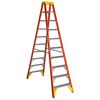 Werner 10-ft Fiberglass 300-lb Type IA Twin-Step Ladder, small