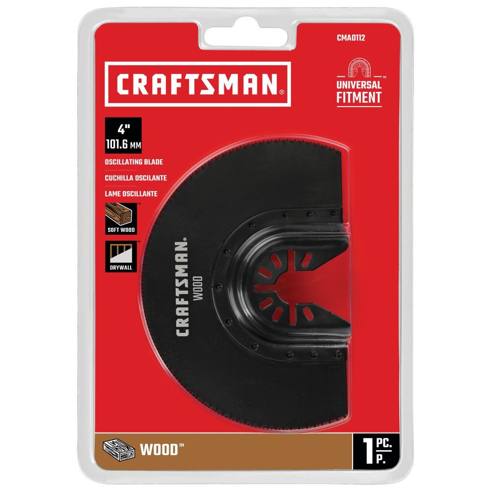 CRAFTSMAN Oscillating Wood & Drywall High Carbon Steel Semicircle, large image number 3
