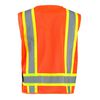 Occunomix Surveyor Safety Vest Orange Class 2 High Visibility Two-Tone Mesh Large, small image number 2