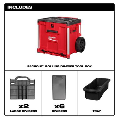 Milwaukee PACKOUT Rolling Single Drawer