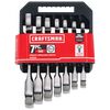 CRAFTSMAN SAE Stubby Ratcheting Wrench Set, 7 Piece, small image number 5
