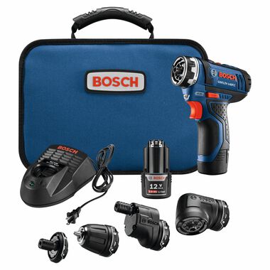 Bosch 12V Max Flexiclick 5-In-1 Drill/Driver System Kit