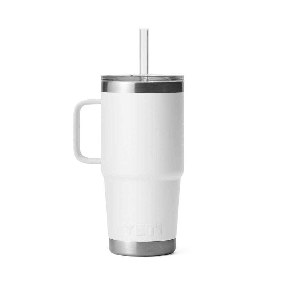 YETI 25oz Rambler Straw Mug with Straw Lid White, large image number 2