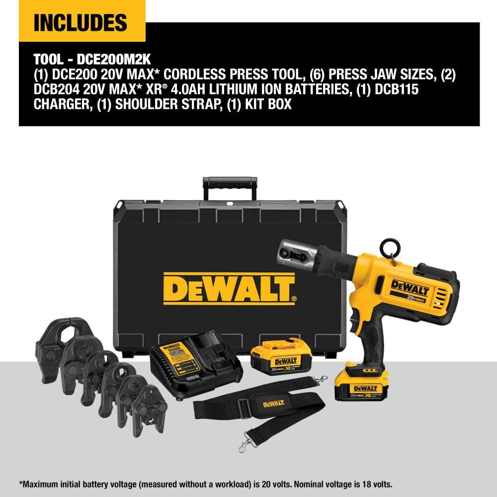 DEWALT 20V MAX Press Tool Kit, large image number 2