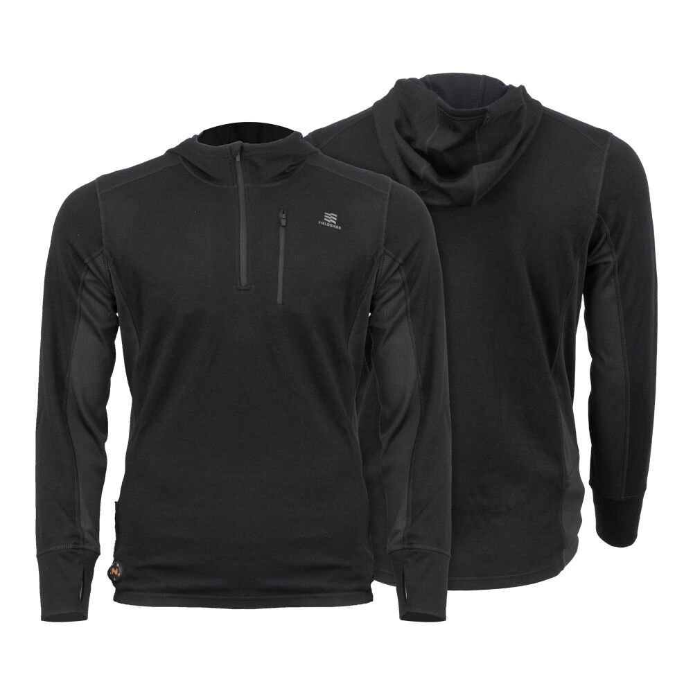 Mobile Warming Merino Heated Baselayer Shirt Mens 7.4V Black Small