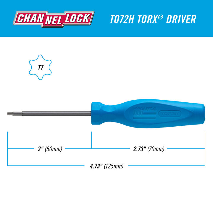 Channellock T7 x 2 Inch TORX Screwdriver, large image number 4