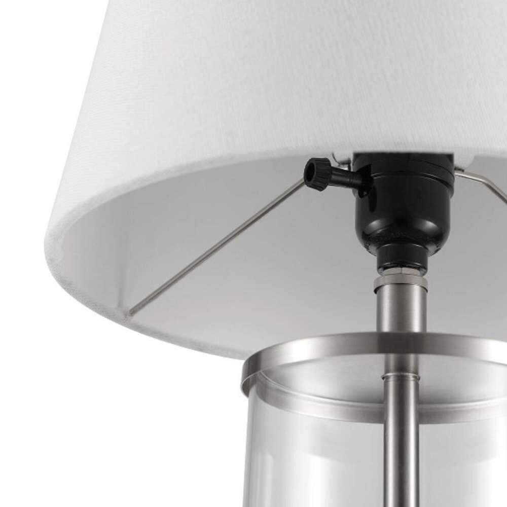 Globe Electric Table Lamp 21in White 10W A19 Base Maya 1 Light, large image number 2