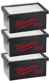Milwaukee M12 HAMMERVAC 3 pack Filters, small