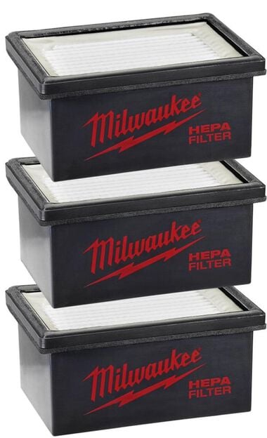 Milwaukee M12 HAMMERVAC 3 pack Filters, large image number 0