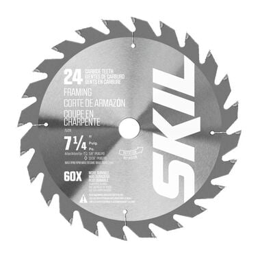 SKIL 7-1/4 in 24-Tooth Carbide Tipped Circular Saw Blade