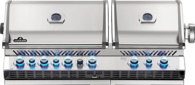 Napoleon Built-in Prestige PRO 825 Propane Gas Grill Head with Infrared Bottom and Rear Burner Stainless Steel