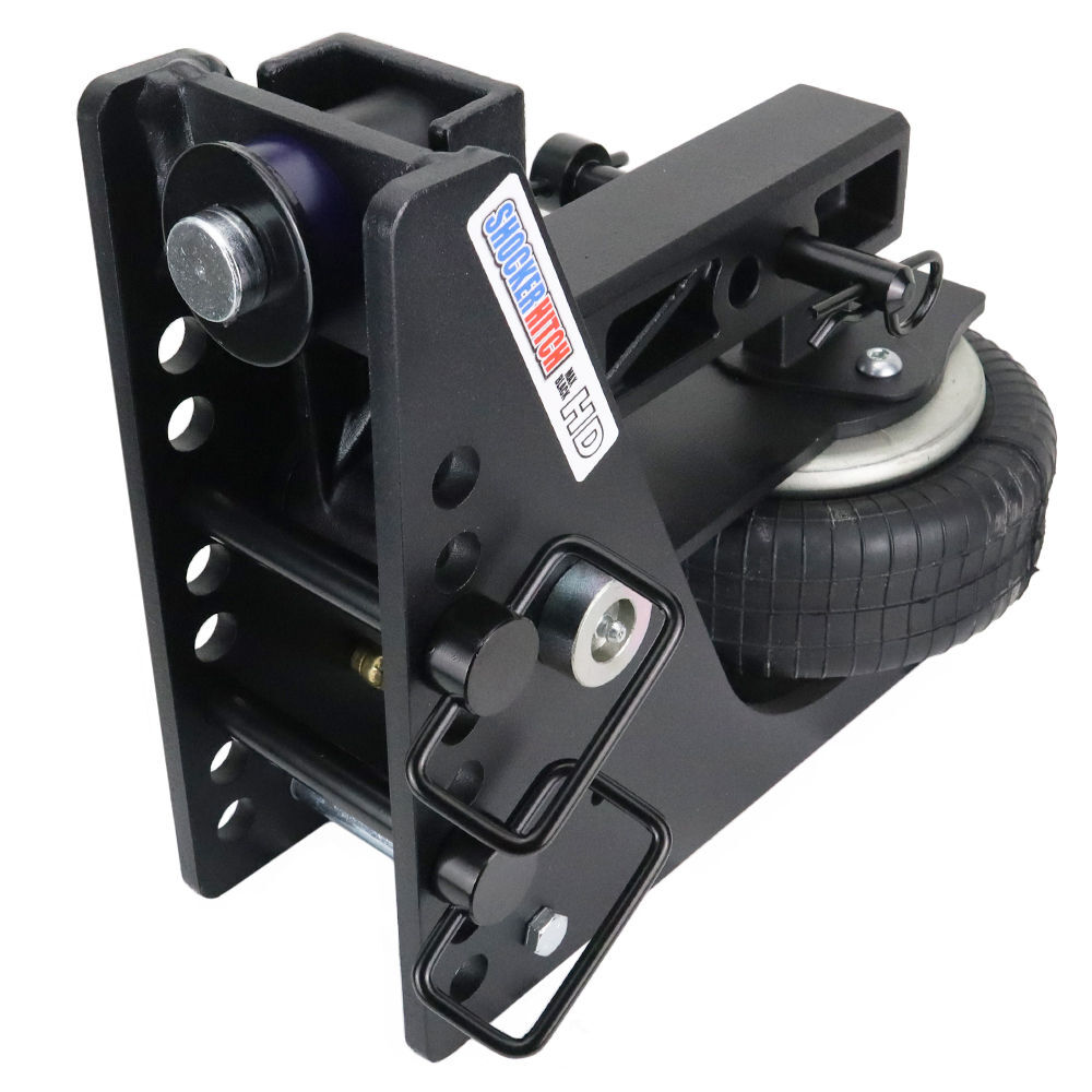 Shocker Hitch HD 20K Max Black 2 Inch Air Receiver Hitch & Raised Sway Bar Tab Ball Mount 2-5/16 Inch Hitch Balls, large image number 6