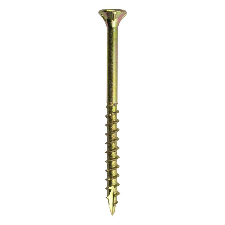 Grip Rite 5-Lb #9 x 2.5-in Bugle-Head Yellow Zinc Type 17 Star-Drive Interior Wood Screw, large image number 1
