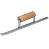 Kraft Tool Co 14 Inch x 3/4 Inch Half Round Convex Sled Runner with Wood Handle, small image number 1