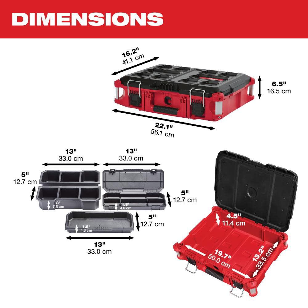 Milwaukee PACKOUT Tool Box, large image number 3