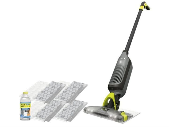 Shark VACMOP 10 Inch 10.8V Cordless Hard Floor Vacuum Mop with Headlight