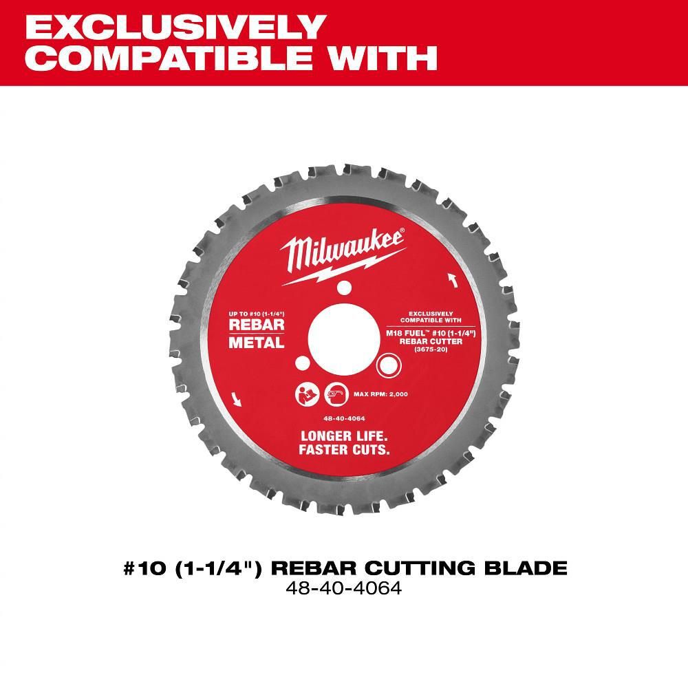 Milwaukee M18 FUEL #10 1-1/4 Inch Rebar Cutter (Bare Tool), large image number 9
