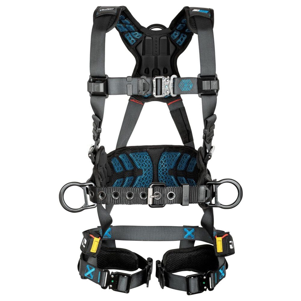 Falltech 3D Belted Full Body Harness with QC Chest Buckle Size Medium – 8123BQCM