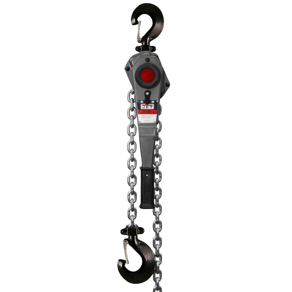 JET JLH-300-20PSH 3 Ton Lever Hoist 20 Ft. Lift with Ship Yard Hooks - JT9-376903